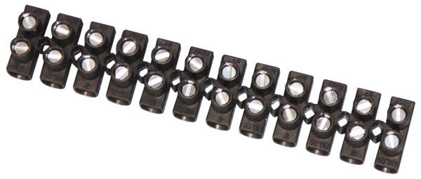 Domino electrique 1 barrette 2,5 mm² 10a connexion raccordement el-conn040b ECLATS DESTOCKAGE