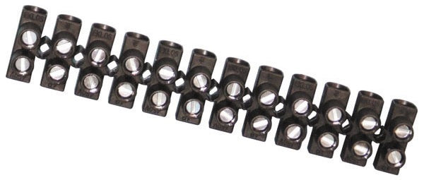 Domino electrique barrette 2,5 mm² 10a connexion el-conn040b raccordement ECLATS DESTOCKAGE