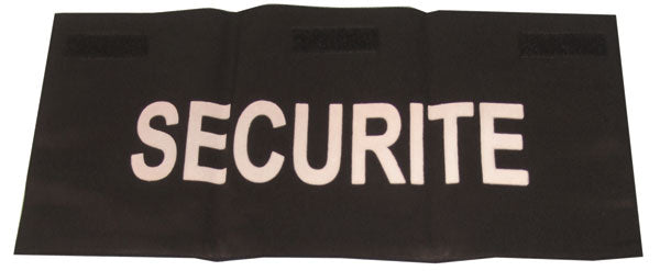 Dossard securite pour blouson gardiennage secour intervention vigile gardien ECLATS DESTOCKAGE