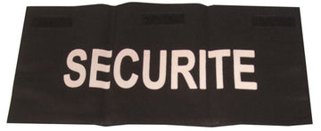 Dossard securite pour blouson gardiennage secour intervention vigile gardien ECLATS DESTOCKAGE