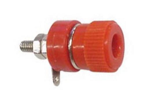 Douille 4mm nickelee rouge alimentation electrique basse tension 12v cm27r electricite electronique ECLATS DESTOCKAGE