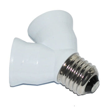 Douille adaptation 2 ampoule e27 led sortie double culot e27 doubleur ECLATS DESTOCKAGE