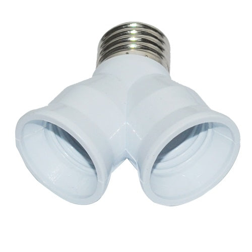 Douille adaptation 2 ampoule led e27 sortie double culot e27 doubleur ECLATS DESTOCKAGE
