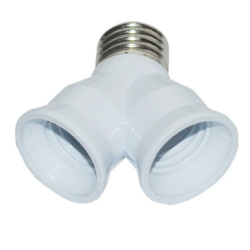 Douille adaptation 2 ampoule led e27 sortie double culot e27 doubleur ECLATS DESTOCKAGE