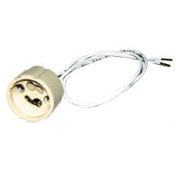 Douille ceramique sortie fil culot gu10 elspgu10 pour ampoule gu10 ECLATS DESTOCKAGE
