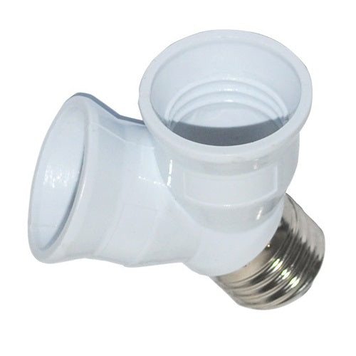Douille double culot adaptation 2 ampoule e27 led e27 ECLATS DESTOCKAGE