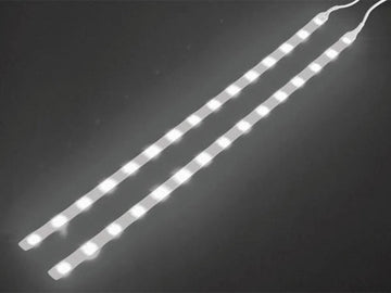 Eclairage double ruban autocollant 12v 2 x 40cm 2x15 leds 1.4w blanc chlsw1 bouton on/off lumiere ECLATS DESTOCKAGE