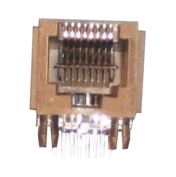 Embase modulaire rj45 femelle pour circuit imprimé 8 plots 8 contacts ECLATS DESTOCKAGE