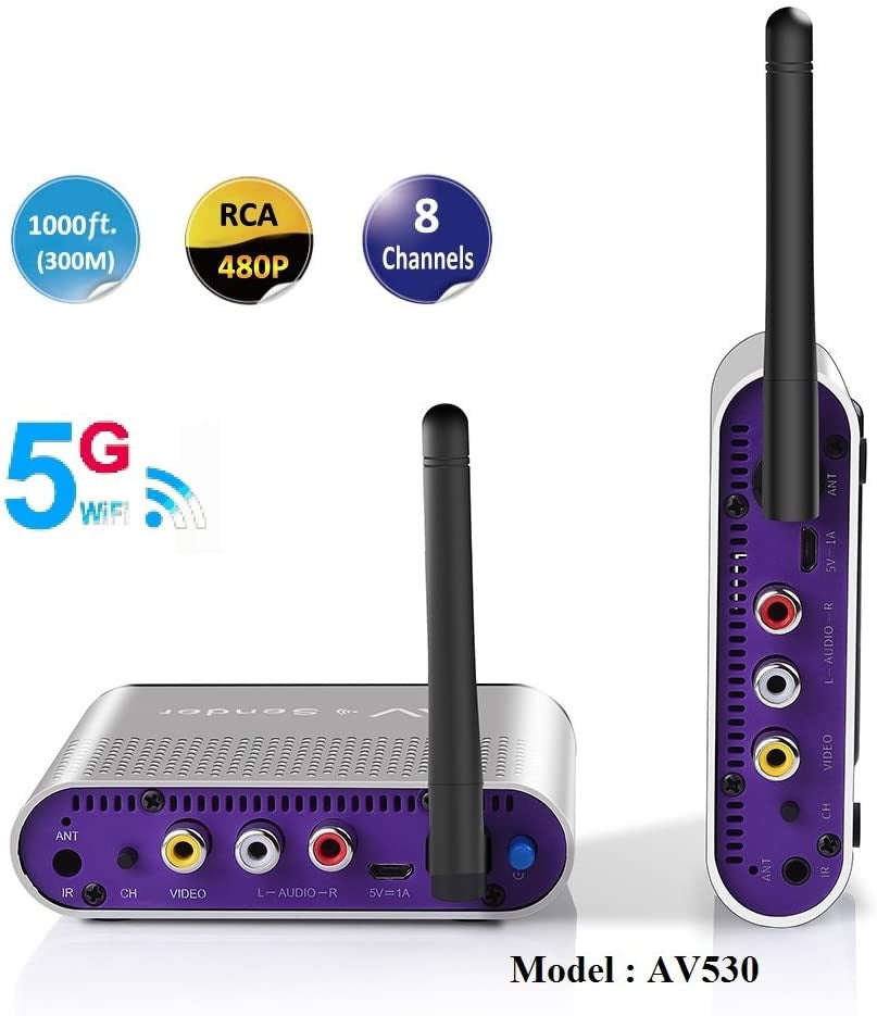 Emetteur recepteur audio/video 5.8ghz sender 4 canaux transmission sans fil ECLATS DESTOCKAGE