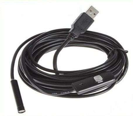 Endoscope 5m usb microscope numérique caméra de 4 led inspection flexible étanche ECLATS DESTOCKAGE