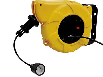 Enrouleur electrique 15m câble rétractable rallonge prolongateur earc15 ECLATS DESTOCKAGE