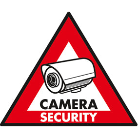 Etiquette adhesive dissuasive panneau sticker camera sec st cs security autocollant surveillance ECLATS DESTOCKAGE