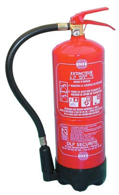 Extincteur a poudre 6kg 23110 en3 6k norme europeenne in6p classe feux abc extincteurs a poudre ECLATS DESTOCKAGE