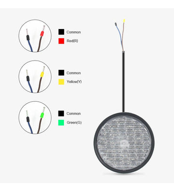 Feu à LED 220v pour feu de signalisation  selmaphore IP65 100mm rouge Circulation Porte Garage ECLATS DESTOCKAGE