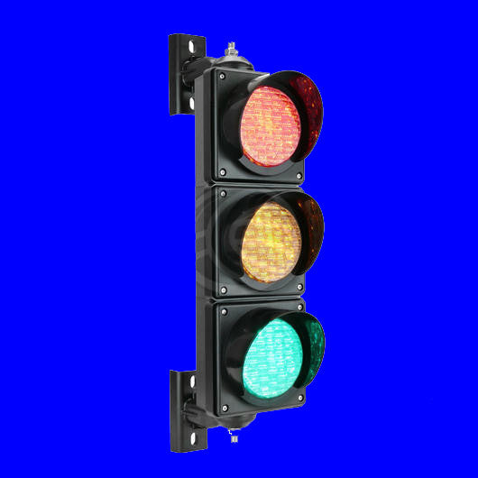 Feu de circulation extérieur IP65 3 x 100mm 220V LED vert orange rouge SM32 semaphore feux lumineux ECLATS DESTOCKAGE