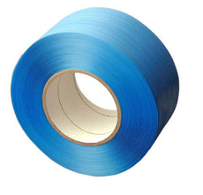 Feuillard polypropylene bande pour machine a cercler 4000m 9mm x 0.55 bleu bande