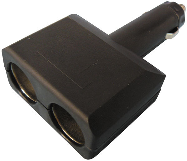 Fiche allume cigare double mâle 2 x prise femelle adaptateur doubleur alimentation auto plugc3 ECLATS DESTOCKAGE