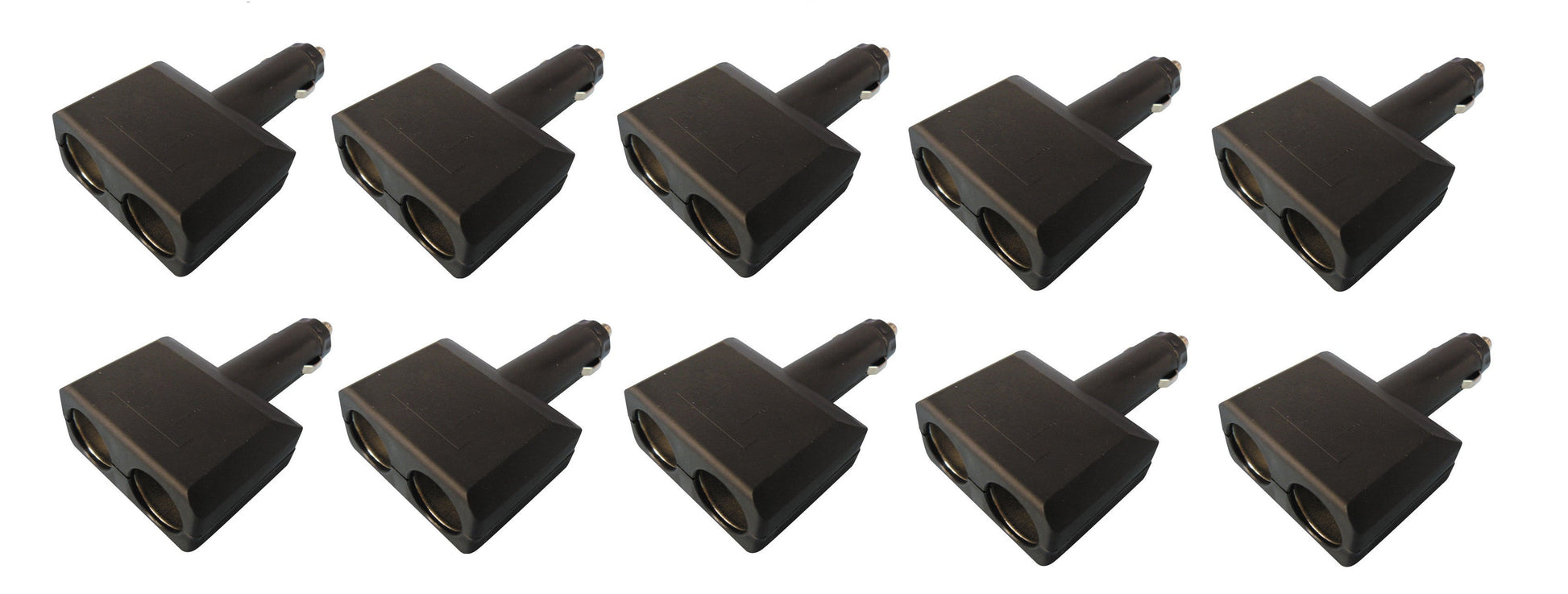 10 Fiche allume cigare double mâle 2 x prise femelle adaptateur doubleur alimentation auto plugc3 ECLATS DESTOCKAGE