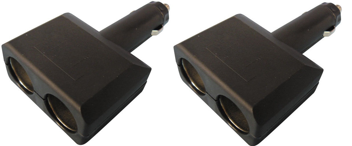 2 Fiche allume cigare double mâle 2 x prise femelle adaptateur doubleur alimentation auto plugc3 ECLATS DESTOCKAGE