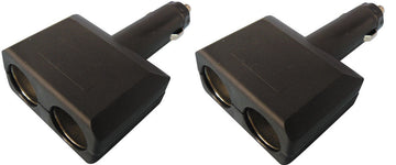 2 Fiche allume cigare double mâle 2 x prise femelle adaptateur doubleur alimentation auto plugc3 ECLATS DESTOCKAGE