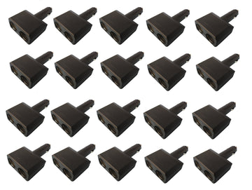 20 Fiche allume cigare double mâle 2 x prise femelle adaptateur doubleur alimentation auto plugc3 ECLATS DESTOCKAGE