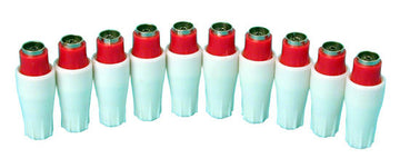 Fiche coaxiale femelle 9,5mm (les 10 pièces) pour television tv ECLATS DESTOCKAGE