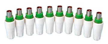 Fiche coaxiale pour television tv mâle 9mm (les 10 pièces) electricite ECLATS DESTOCKAGE