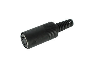 Fiche din femelle 5 broches 180° ca084 dnc 105/1 pour camera video ECLATS DESTOCKAGE