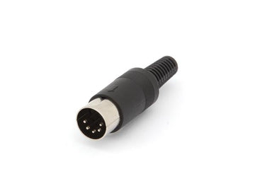 Fiche din mâle 5 broches 180° ca082 dnc-005/1 pour camera video surveillance ECLATS DESTOCKAGE