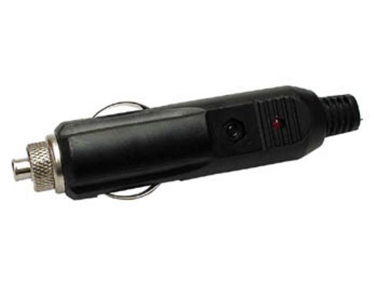 Fiche prise allume cigare 3a porte fusible mâle avec led automobile auto plugcl velleman ECLATS DESTOCKAGE