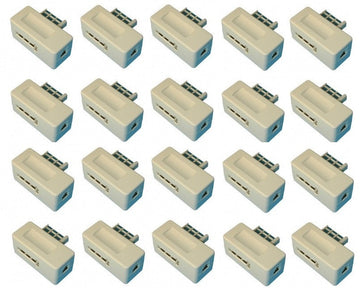 20 Fiche telephone gigogne us 8 plots adaptateurs telephoniques gigogne telephonie adaptateur tcf8 ECLATS DESTOCKAGE