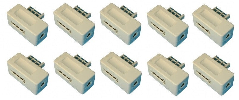 10 Fiche telephone gigogne us 8 plots adaptateurs telephoniques gigogne telephonie adaptateur tcf8 ECLATS DESTOCKAGE
