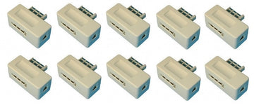 10 Fiche telephone gigogne us 8 plots adaptateurs telephoniques gigogne telephonie adaptateur tcf8 ECLATS DESTOCKAGE