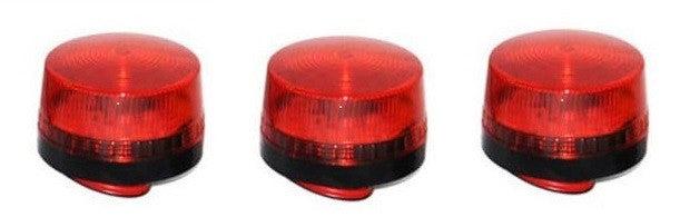 3 Flash alarme electronique 220v rouge feu antivol Signalisation lumineuse LTE-5061 tb-35 clignotant ECLATS DESTOCKAGE