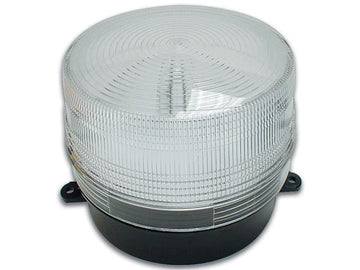 Flash alarme electronique xenon 6v 12v blanc haa100w esb-100 ø100x80mm ip 65 dispositif lumineux vol ECLATS DESTOCKAGE