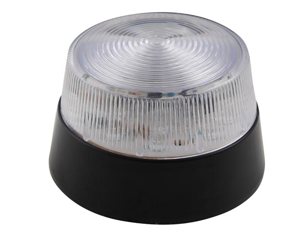 Flash stroboscopique 15 leds transparent blanc 12vcc diam 77mm haa40wn ECLATS DESTOCKAGE
