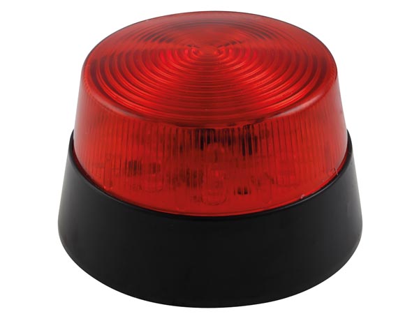 Flash stroboscopique a led rouge 12vcc diam 77mm haa40rn ECLATS DESTOCKAGE