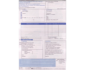 Formulaire de detaxe facture 760€ remboursement tva pour marchandise exportee trop percu tva tva ECLATS DESTOCKAGE