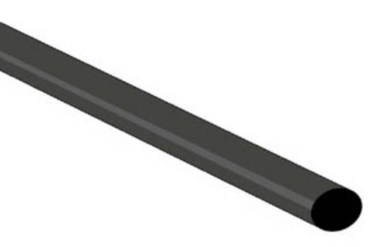 Gaine thermoretractable 2:1  4.8mm  noir  1m  st48bkl ECLATS DESTOCKAGE