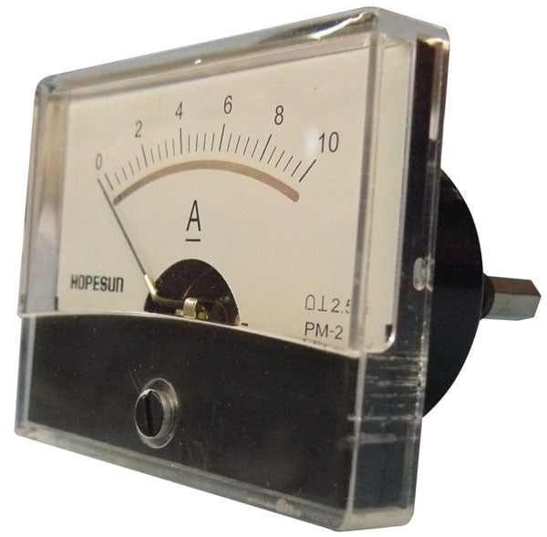 Galvanometre amperemetre 10a dc classe 2.5 dim: 60 x 47 mm fix:32 x 32 mm  medp4810a ECLATS DESTOCKAGE