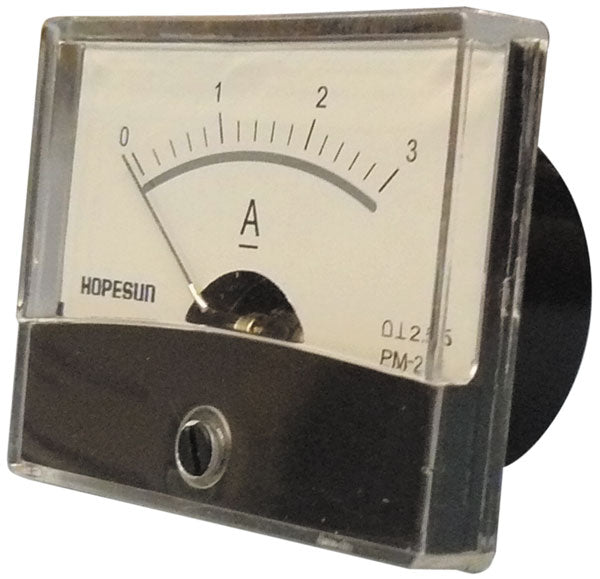 Galvanometre analogique amperemetre 3a dc classe 2.5 60 x 47mm  medp483a ECLATS DESTOCKAGE