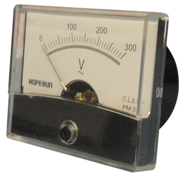 Galvanometre voltmetre 300v ca classe 2.5 dim: 60 x 47 mm fix:32 x 32 mm  medp48300v ECLATS DESTOCKAGE