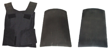 Gilet pare balle protection securite classe ii civil type 2 + plaque avant et arriere ECLATS DESTOCKAGE