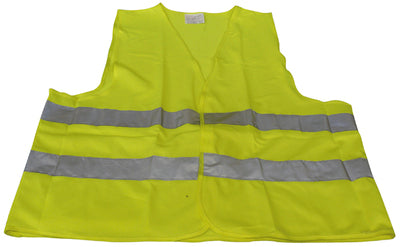Gilet reflechissant en 471 class 2 xxl polyester jaune securite routiere visibilite ECLATS DESTOCKAGE