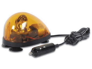Girophare ventouse orange 12v gyrophare electrique rotatif eclairage lumiere feu tournant ECLATS DESTOCKAGE