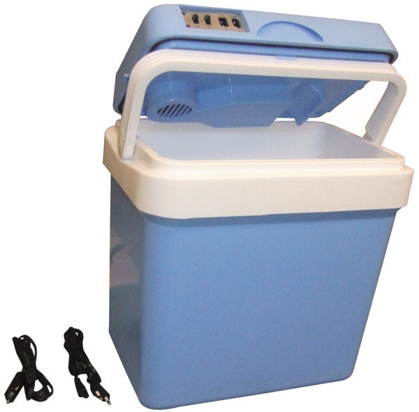 Glaciere electrique portable camping 24l 12v 220v refrigerateur voiture frigo froid chaud ECLATS DESTOCKAGE