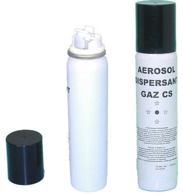 Grenade au gaz lacrymogene cs 2% 75 ml spray defense active securite ECLATS DESTOCKAGE