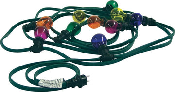 Guirlande ampoule eclairage de fete exterieur bl-10 6.2m 10 lampe 25w e27 couleur 220v eme10 ECLATS DESTOCKAGE