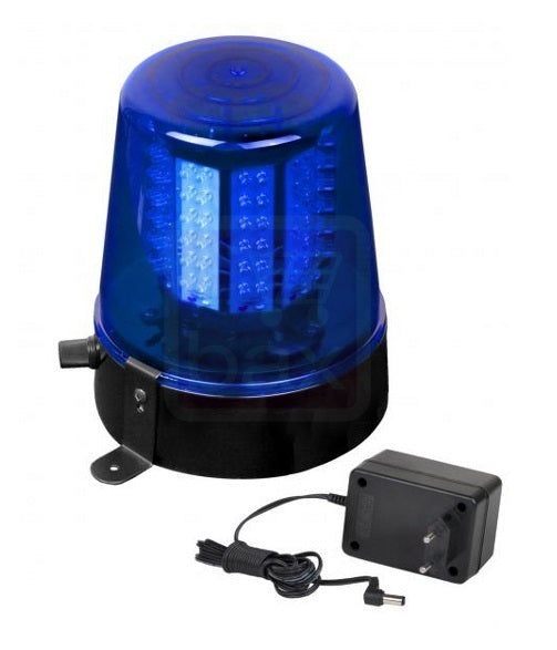 Gyrophare bleu 12v 108 led + alim 220v girophare effet lumineux ECLATS DESTOCKAGE