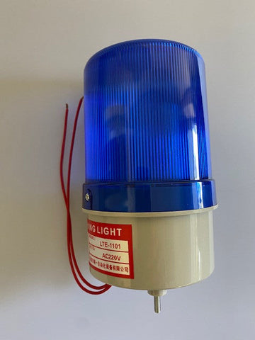 Gyrophare eclairage lumineux etanche fixe 220v 10w bleu ip 65 fixation vis rb101 girophare 230v 240v ECLATS DESTOCKAGE